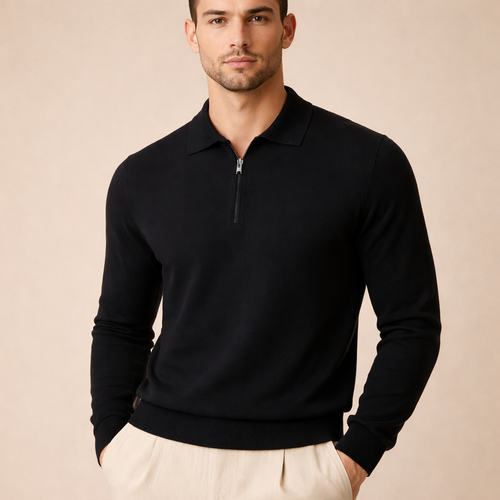 Apex Half-Zip Knit Polo