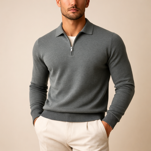 Apex Half-Zip Knit Polo