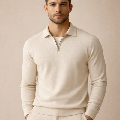 Apex Half-Zip Knit Polo