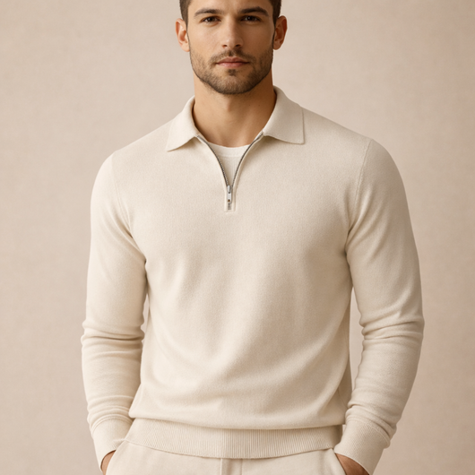Apex Half-Zip Knit Polo