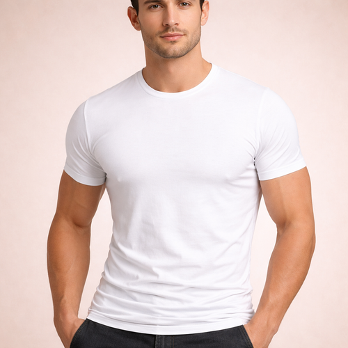 Athlete Cut Cotton Tee