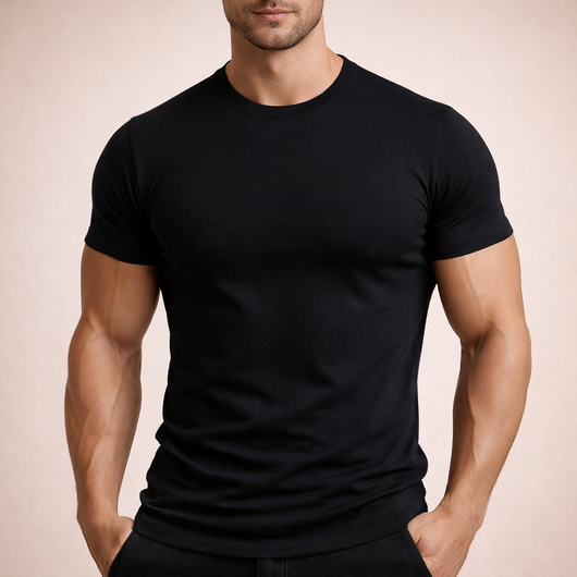 Athlete Cut Cotton Tee