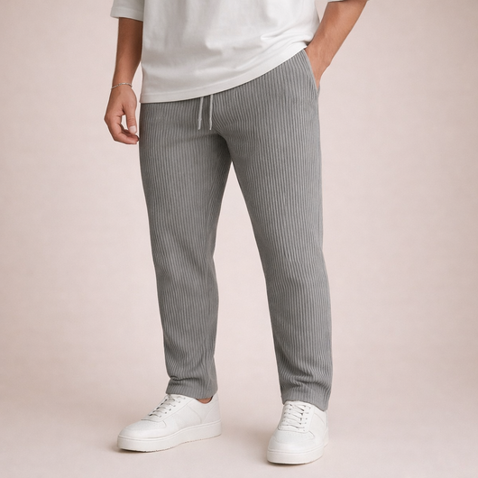 Tapered Rib Knit Pant