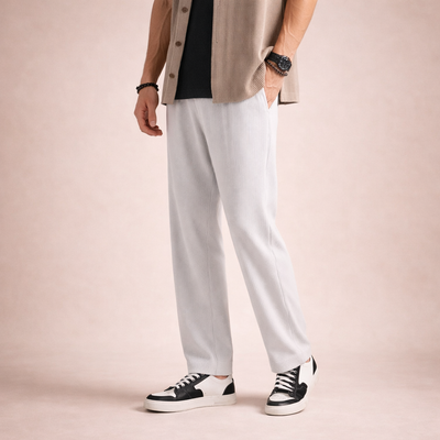 GrainWeave Cotton Trouser